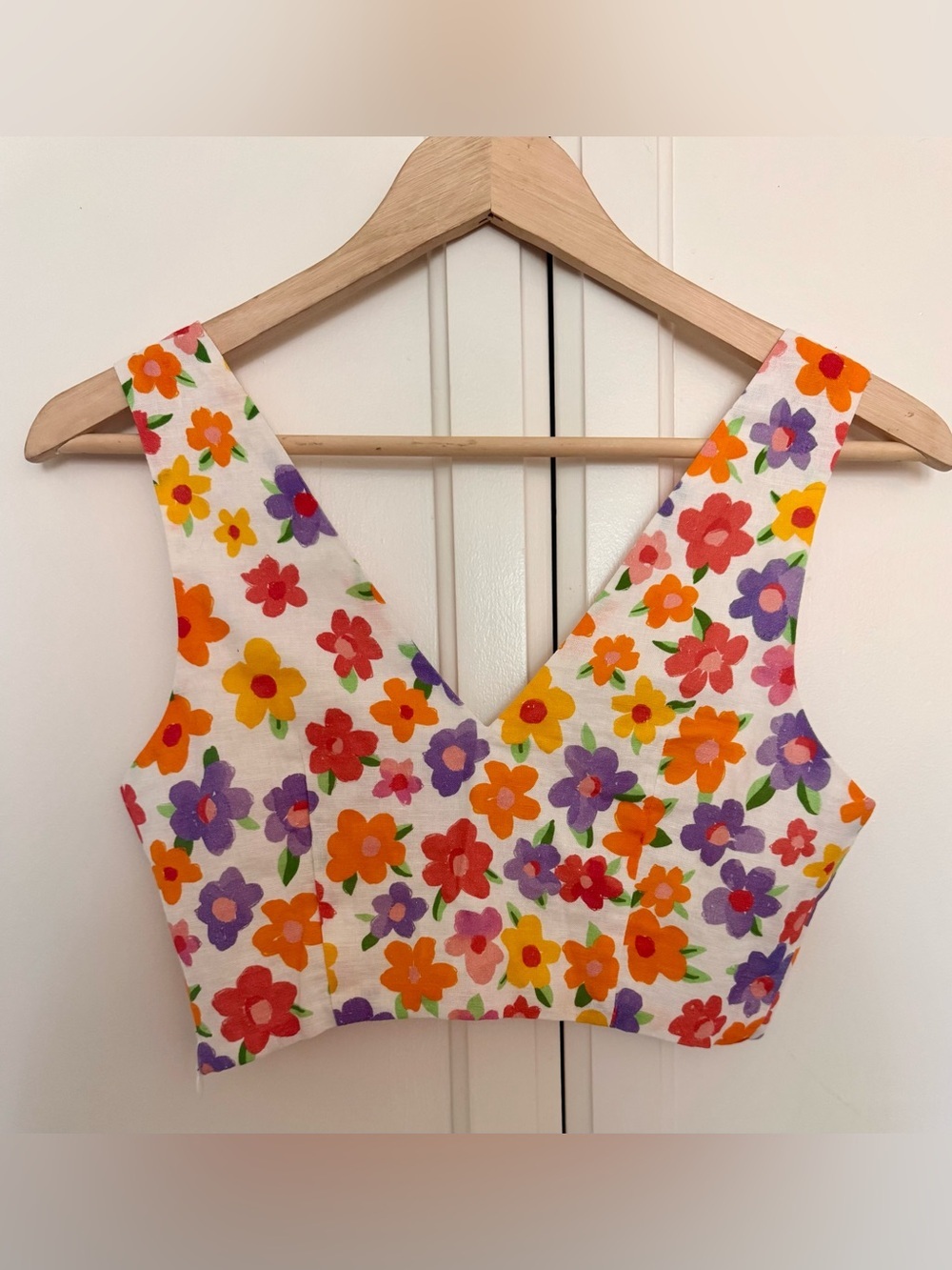 Peppermayo Watching Sunsets Crop - Blooming Linen Cotton Size 4 - Picture 8 of 10